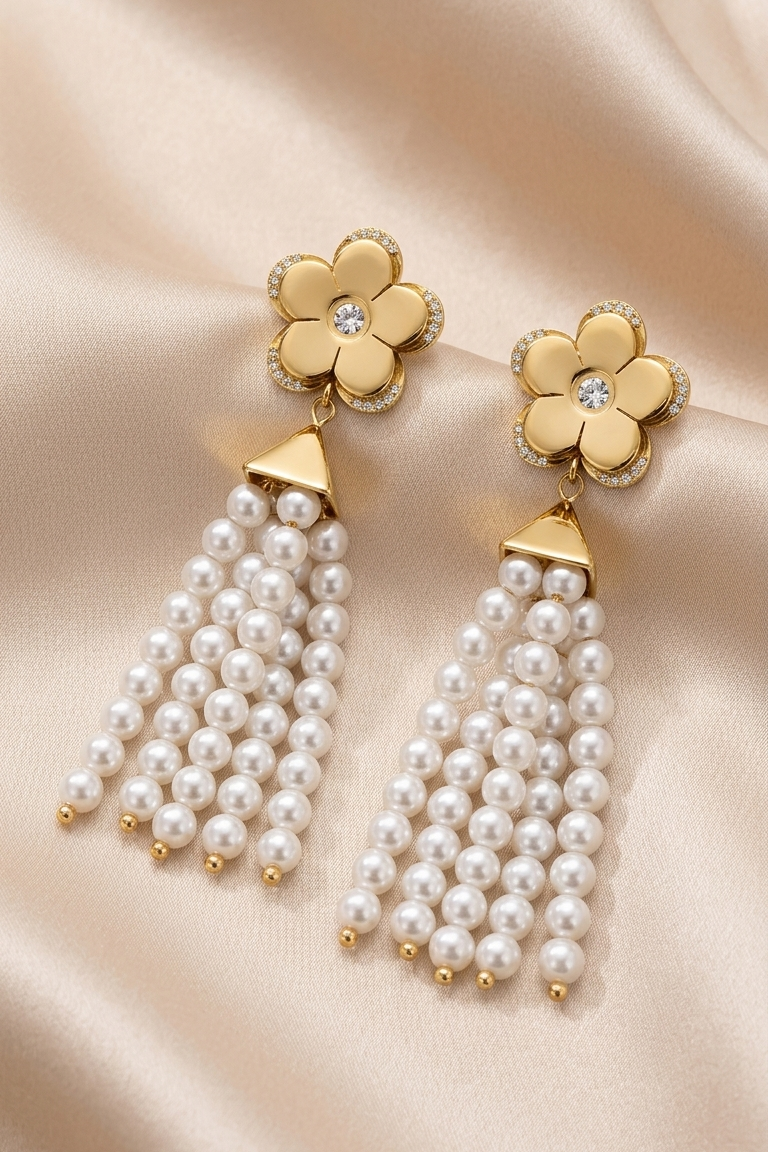 Pearl Lora Long Earrings