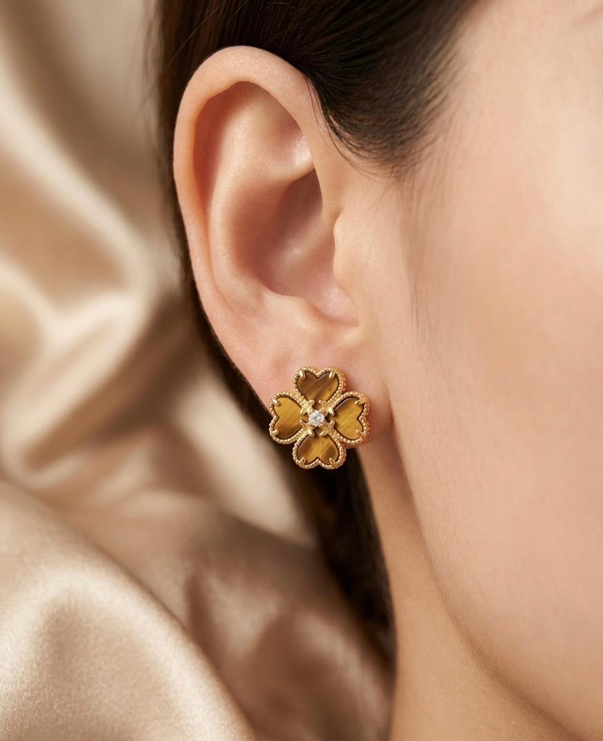 Signature -Earrings - Tiger Eye