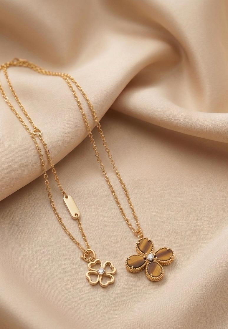 Bloom  Classic Short Necklace -  Tiger Eye