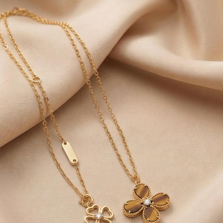 Bloom  Classic Short Necklace -  Tiger Eye