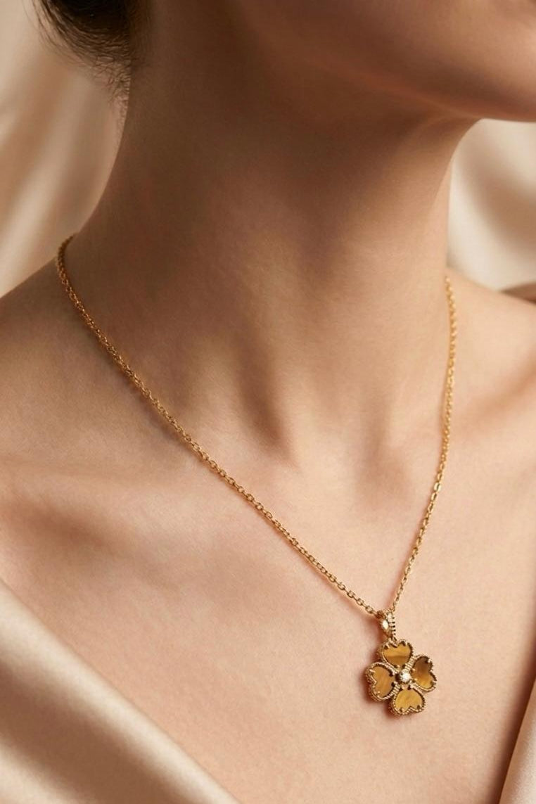 Signature -Short Necklace - Tiger Eye