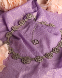 Silver Jory  10 Flowers Necklace