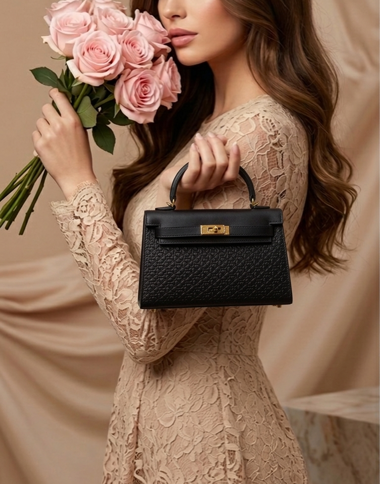 Ritzy Mini Lock Bag - Black