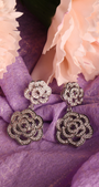 Silver Jory Double Earrings