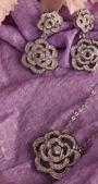 Silver Jory Necklace & Earrings Set