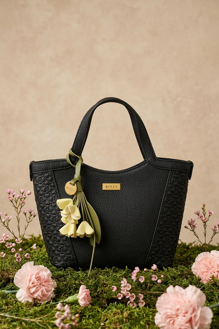 Ritzy Small Tote Bag - black