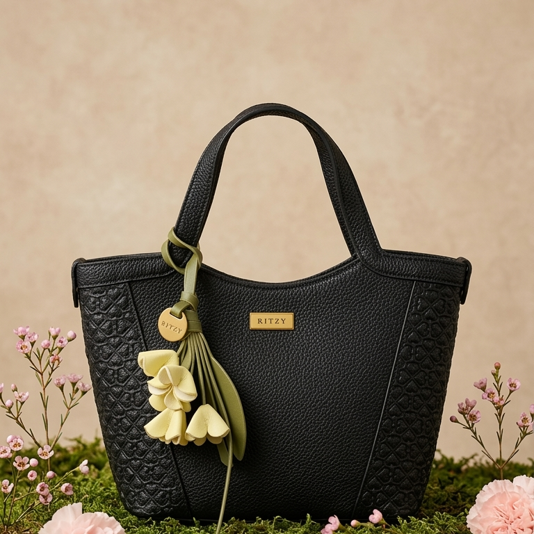 Ritzy Small Tote Bag - black