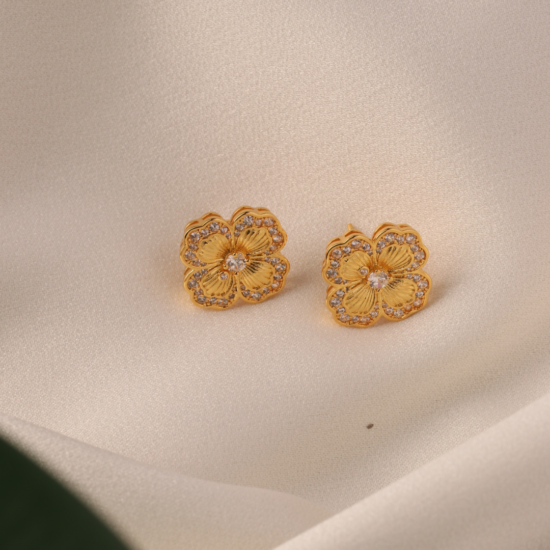 Golden Flora Earrings