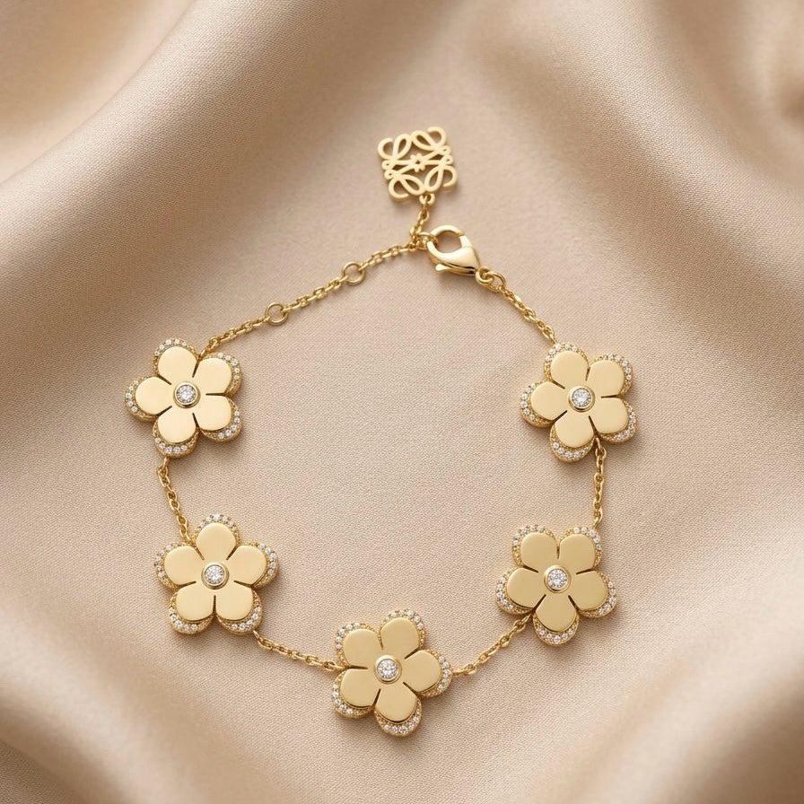 Lora 5 flowers bracelet