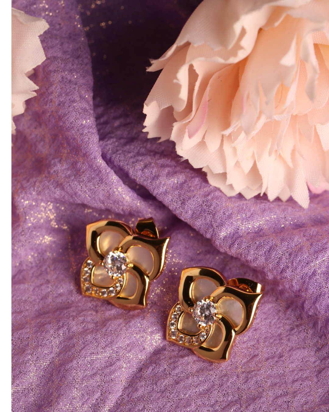 Pearl Rosa - necklace and earrings set