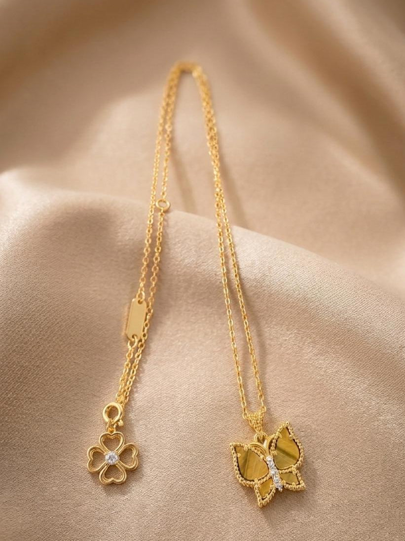 Julia Short Necklace - Tiger Eye