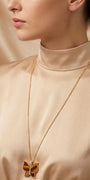 Julia Long Necklace - Tiger Eye