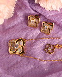 Pearl Rosa - necklace and earrings set