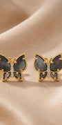 Julia Earrings - Black Mother of Pearl