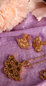 Golden Dana Necklace and Earrings Set