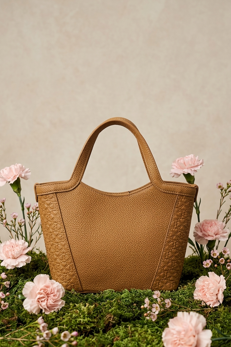 Ritzy Small Tote Bag - Camel