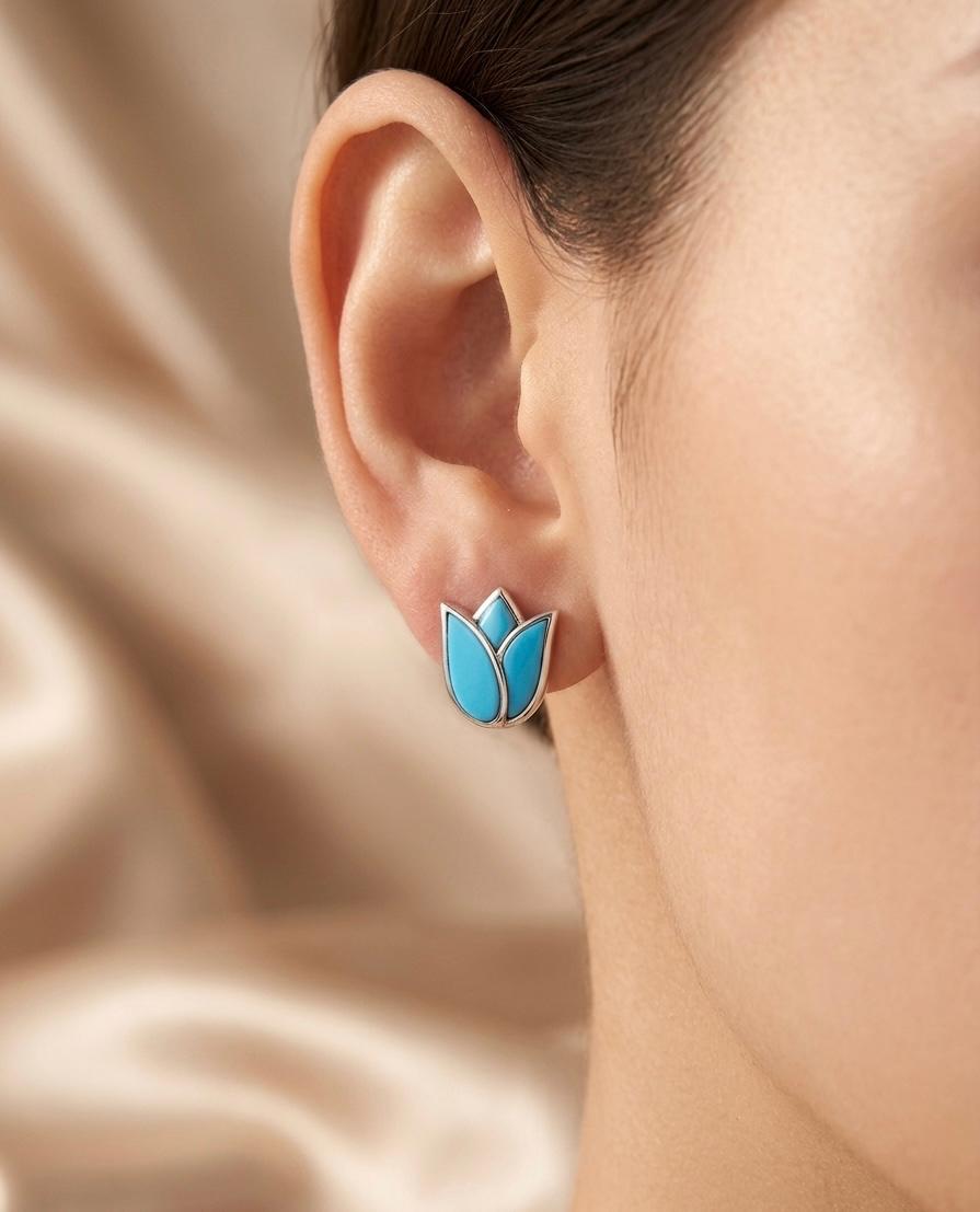 The Love – 925 Silver/ Rhodium–Earrings