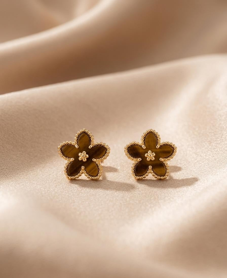 Glory Earrings - Tiger Eye