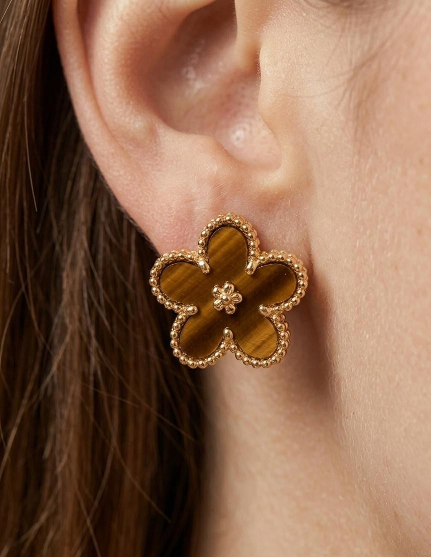 Glory Earrings - Tiger Eye