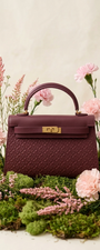 Ritzy Mini Lock Bag - Burgundy
