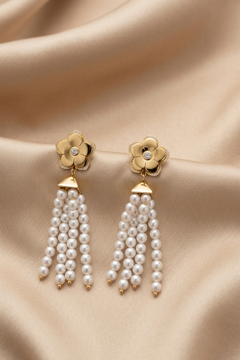 Pearl Lora Long Earrings