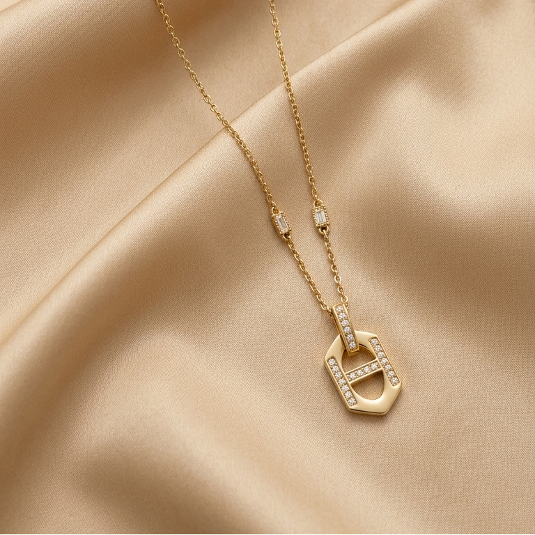 Golden Links - Single Necklace