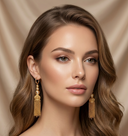 Golden Lulu Long Earrings