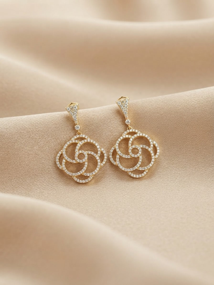 Shiny Flora Earrings