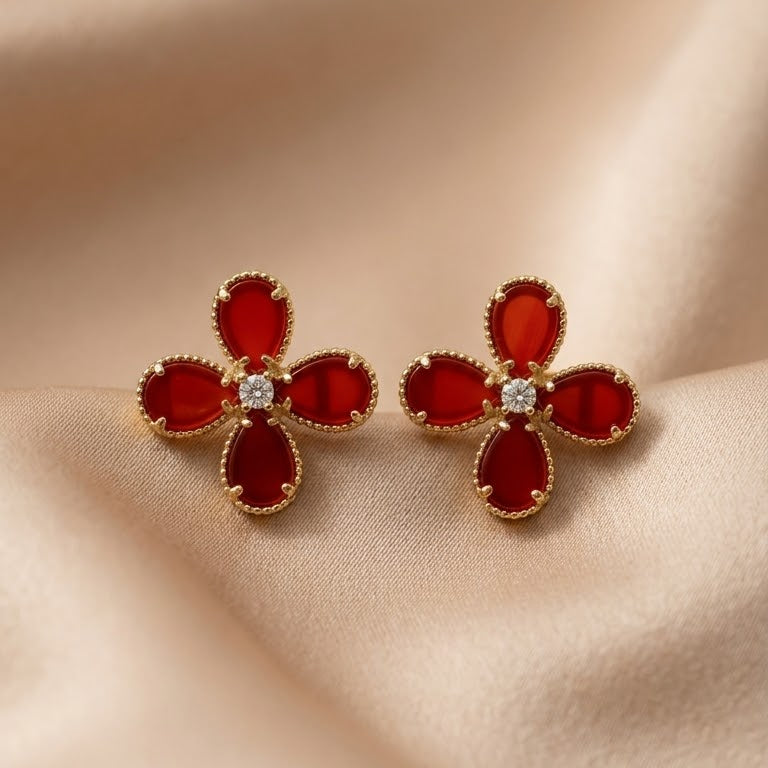 Bloom Classic Limited Earrings - Carnelian