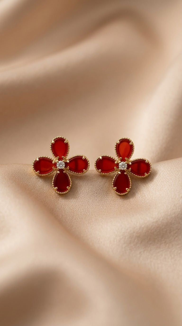 Bloom Classic Limited Earrings - Carnelian