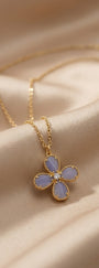 BLOOM  CHALCEDONY  PURPLE short necklace