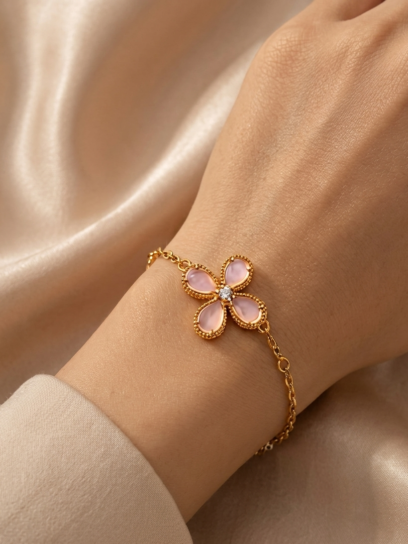 Bloom Classic Bracelet - Pink Chalcedony