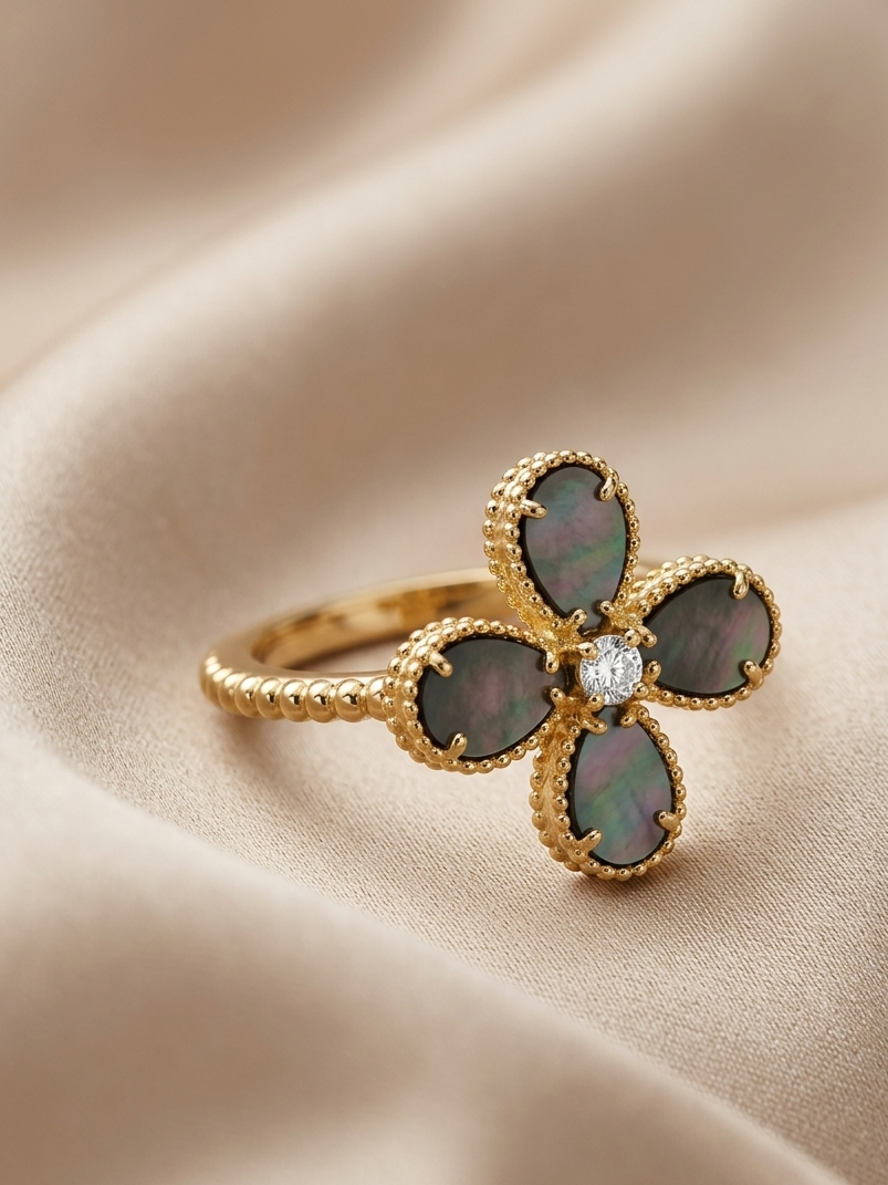 Bloom Classic Ring - Black Mother of Pearls