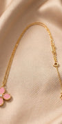 Bloom Classic Short Necklace- Pink Turquoise