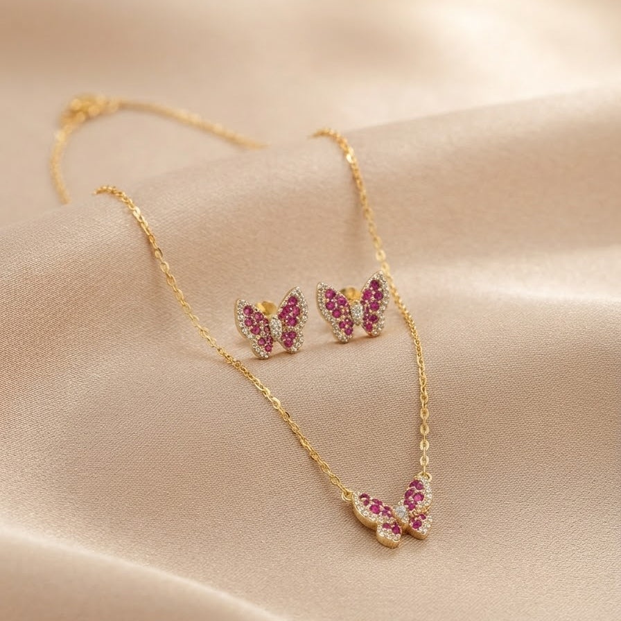 Butterfly jewellery set by Ritzy