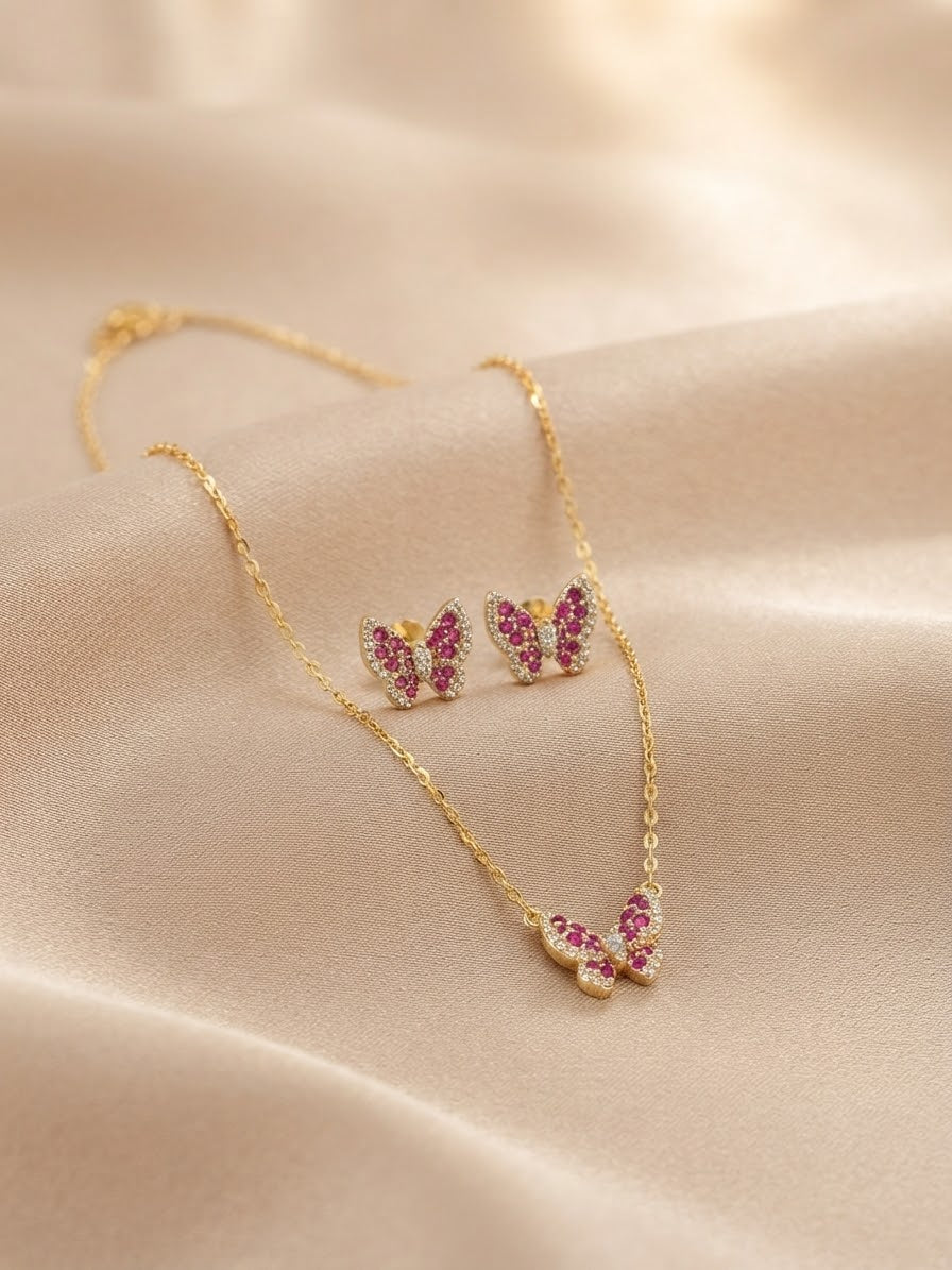 Butterfly jewellery set by Ritzy