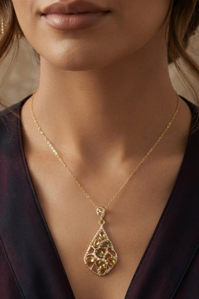 Classy Glow necklace by Ritzy — view 2