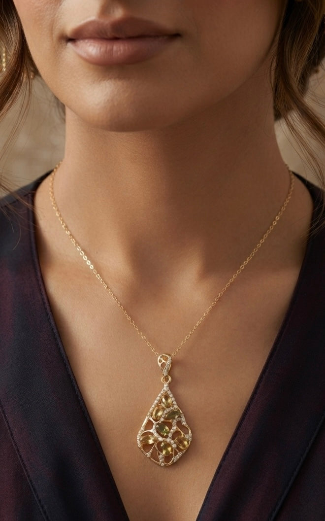 Classy Glow necklace by Ritzy — view 2