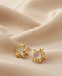 Fleur de lune pearl earrings by Ritzy