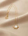 Fleur de lune pearl short necklace by Ritzy