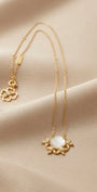 Fleur de lune pearl short necklace by Ritzy