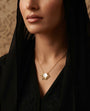 Fleur de lune pearl short necklace by Ritzy — view 2