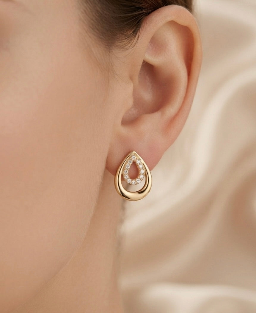Glowing Bloom earrings by Ritzy — view 2