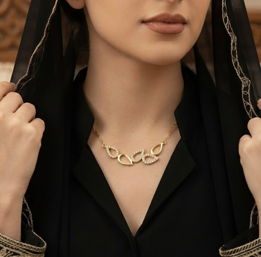 Glowing Bloom necklace by Ritzy — view 2