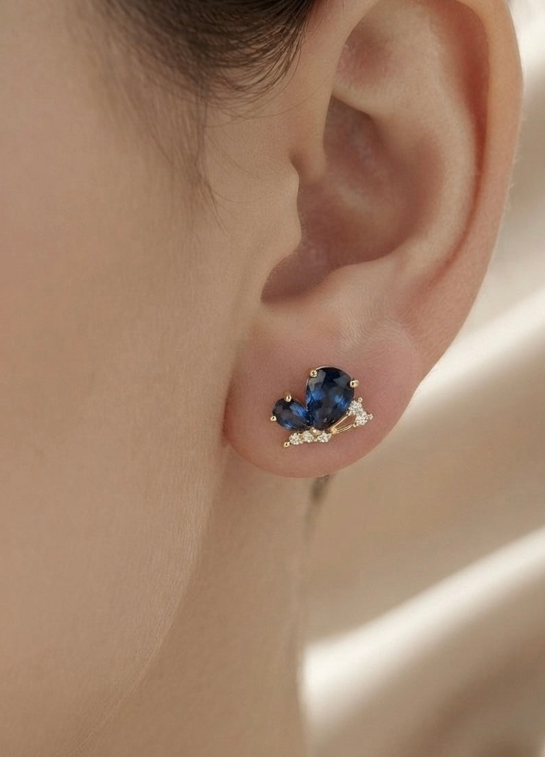 Glowing Butterfly earrings by Ritzy — view 2