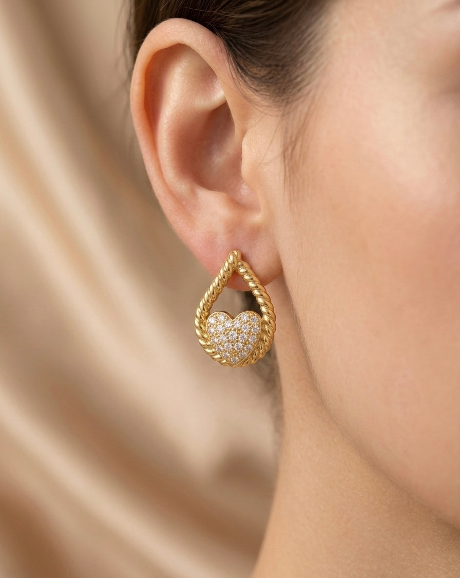 Glowing Drop earrings by Ritzy — view 2