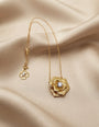 Golden Petals short necklace by Ritzy