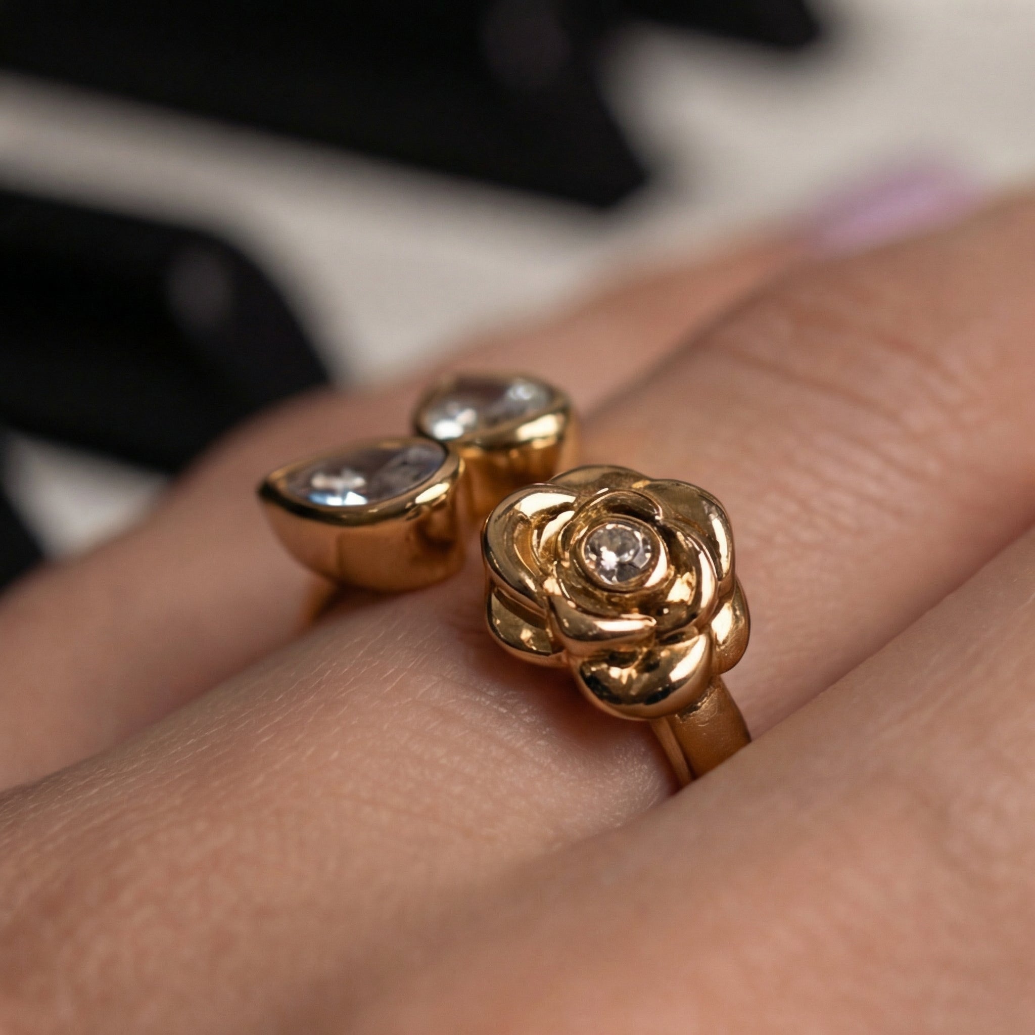 Ward Crystal Open Ring