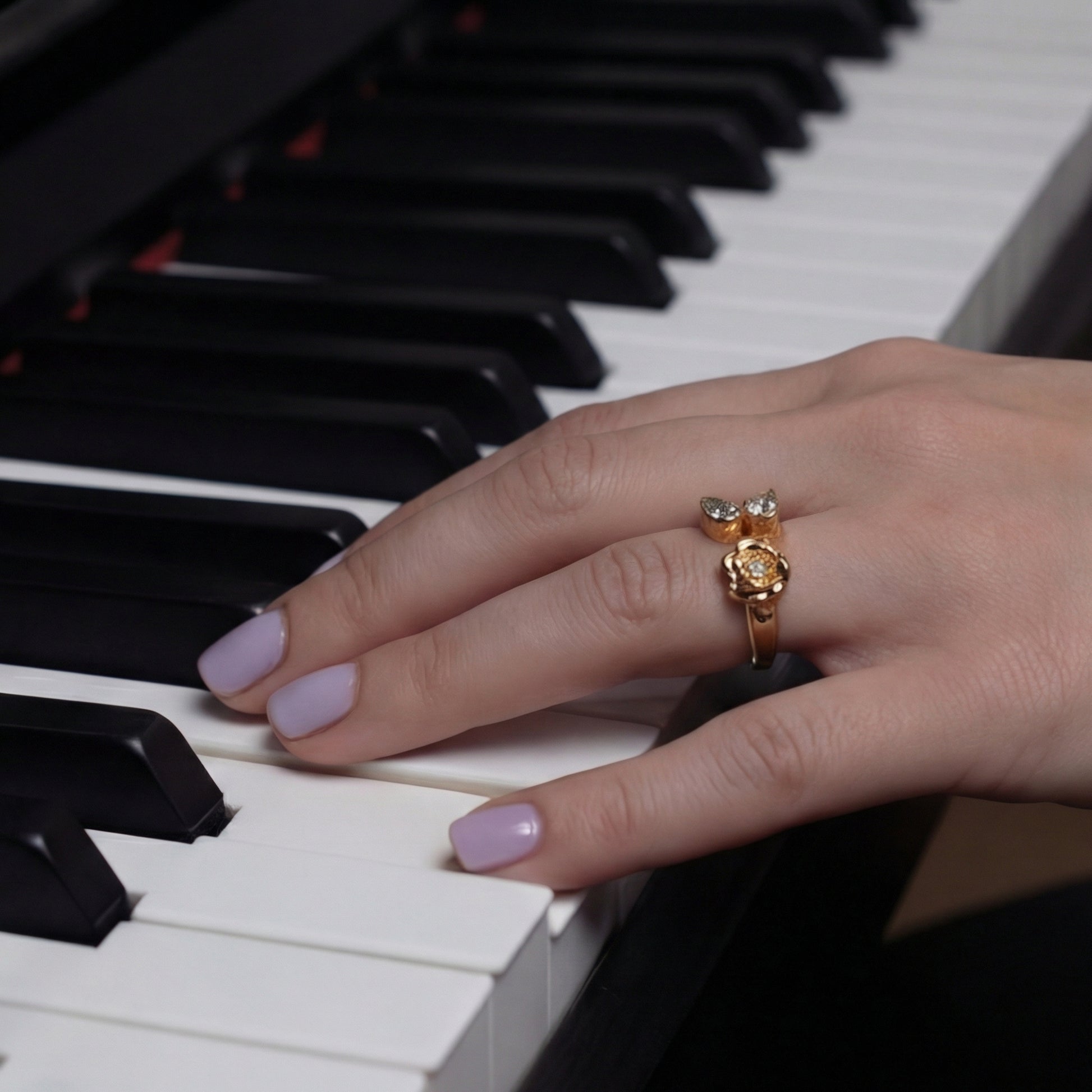 Ward Crystal Open Ring