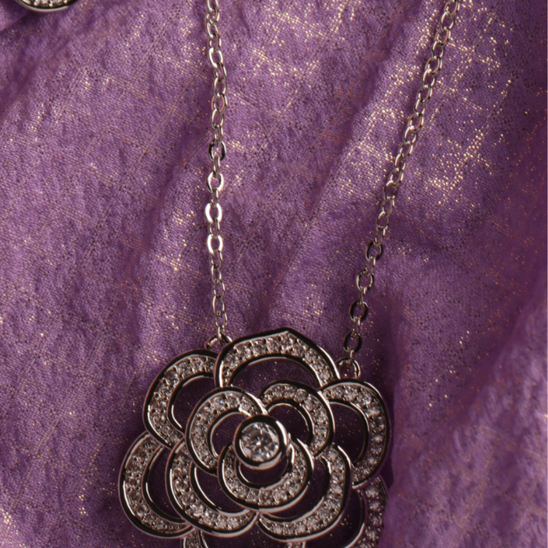 Silver Jory  Short Necklace